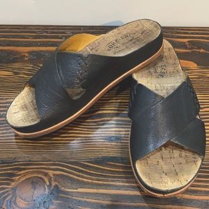 Casual Woman’s Leather Slides by Kork-Ease